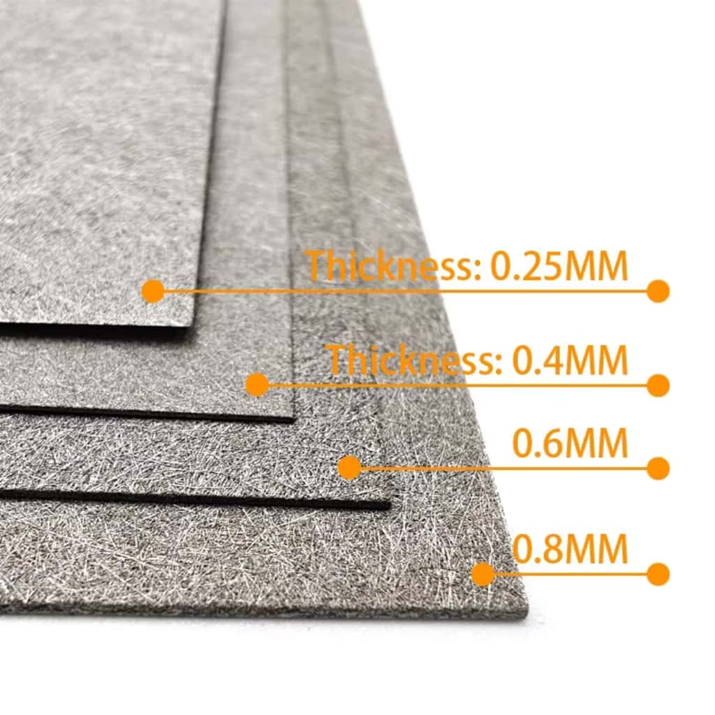 Max Size 1500mm*1000mm Ti Fiber Felt Titanium Fiber Felt 13