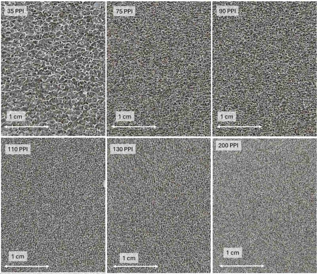 Cylindrical Nickel Foam Battery Electrodes Manufacturers 9 High Porosity Porous Nickel Ni Metal Foam Sheet