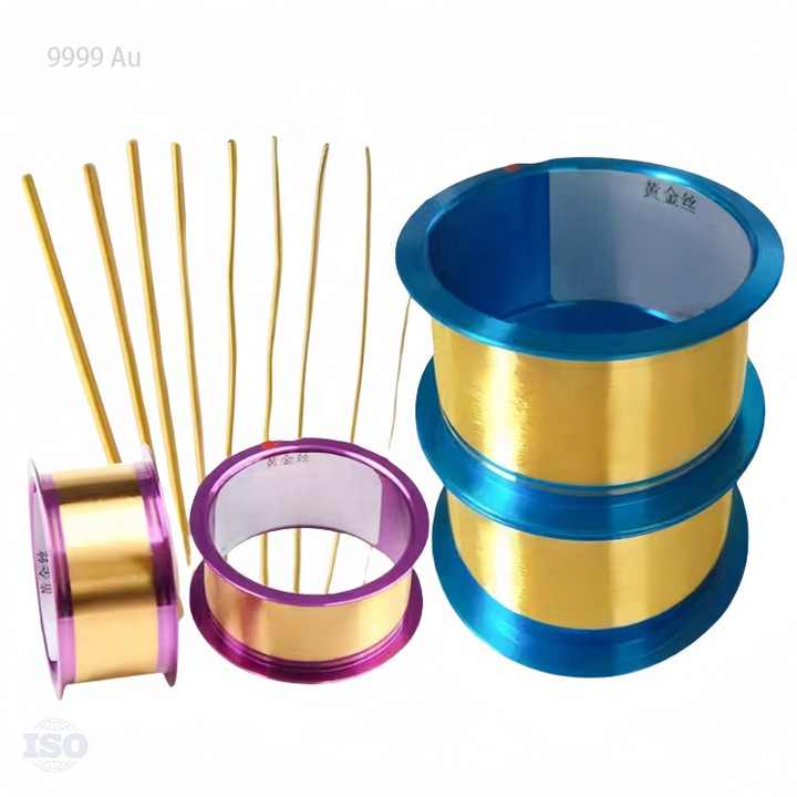 Pure Gold Round Wire 9999 Au Wire for Scientific Research
