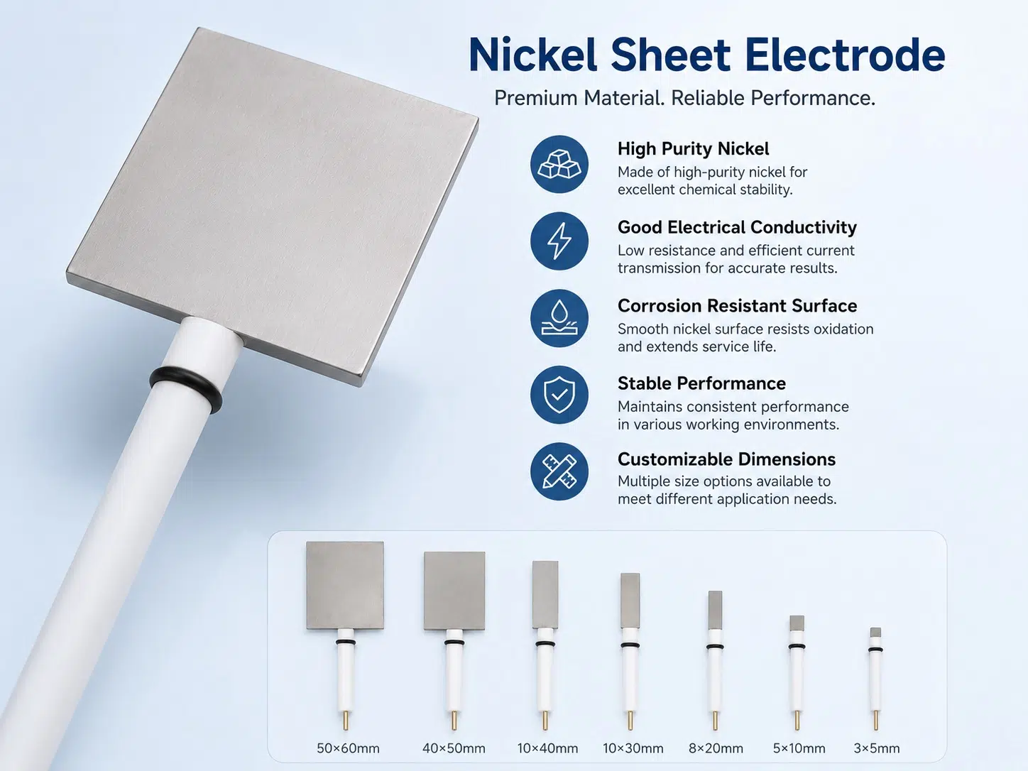 Innovative Custom Nickel Sheet Electrodes – Unlocking Precision and Adaptability in Electrochemical Innovations 9
