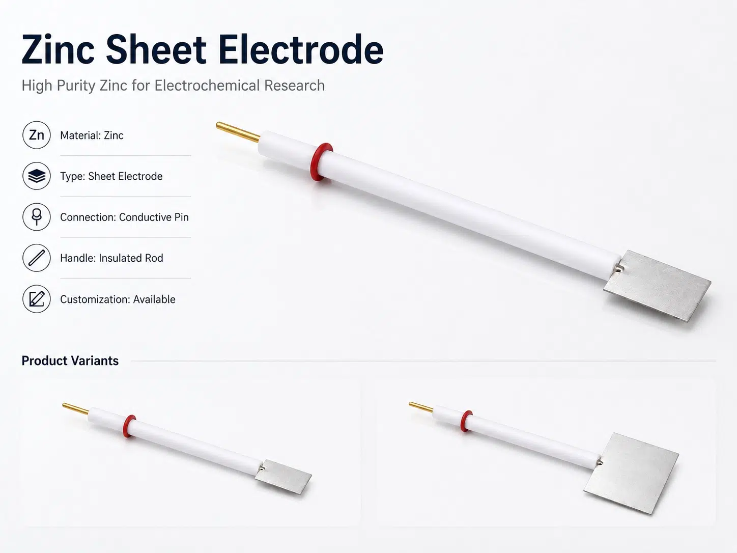 99.9% High-Purity Zinc Sheet Electrodes | Precision-Cut Zinc Anode Plates for Battery R&D, Electroplating, and Electrolysis 9
