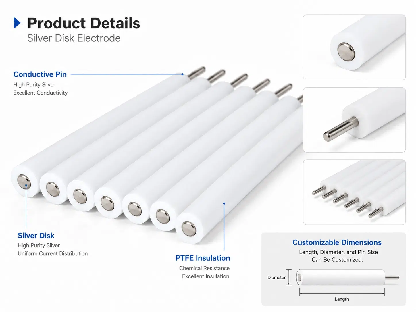 Precision Silver Disc Electrodes – Custom High-Purity Ag Electrodes for Sensors, Electrochemistry & Battery Research 9