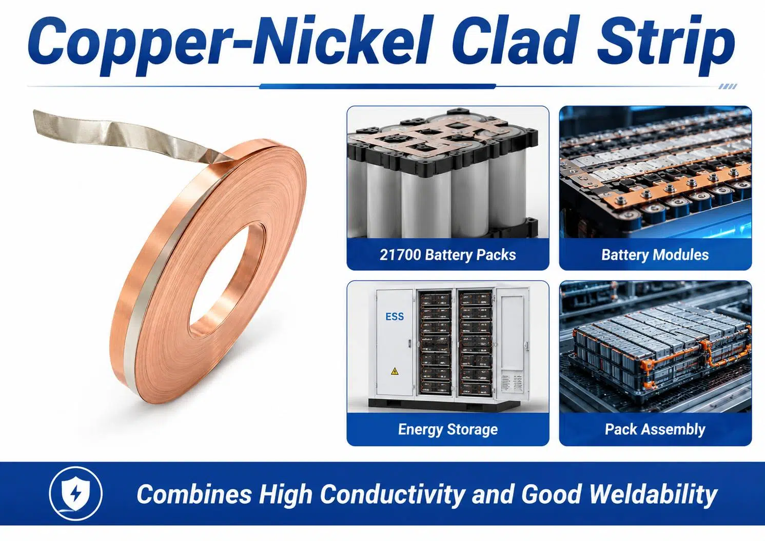 Custom Copper Nickel Clad Strip | Corrosion Resistant Bimetal for Connectors, Contacts & Lead Frames 2