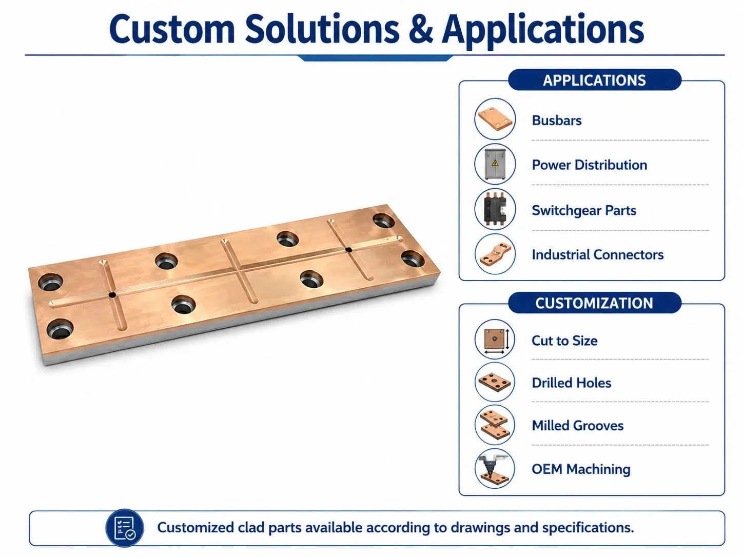 Custom Copper Stainless Steel Clad Plate | Decorative & Structural Bimetal for Architecture, Cookware & Industrial Equipment 2