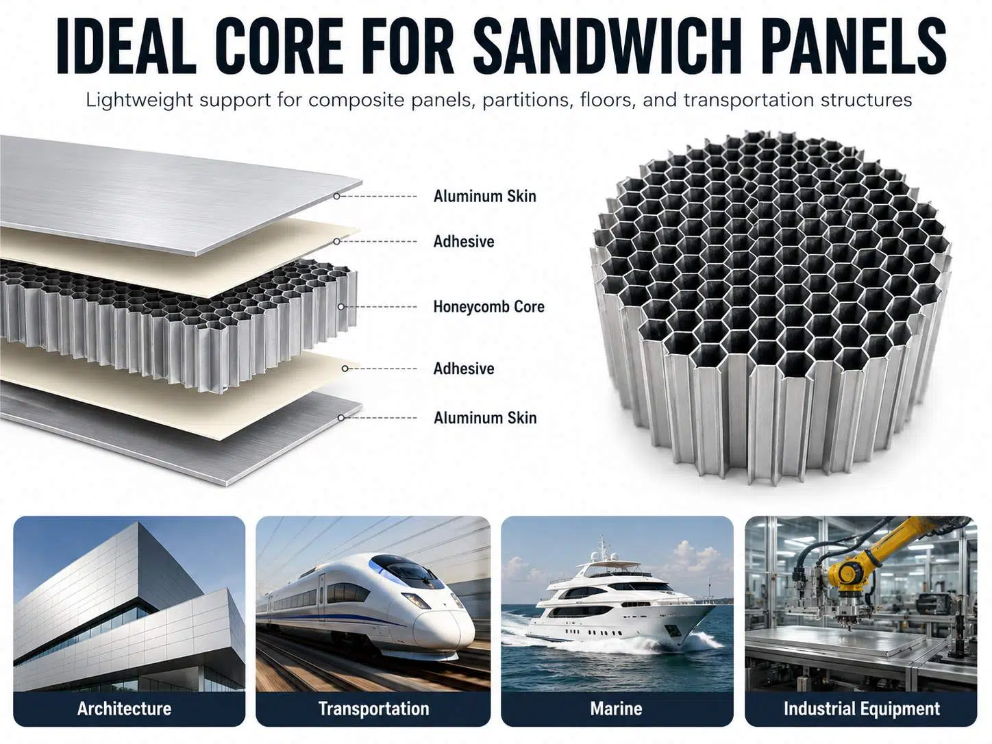Custom Aluminum Honeycomb Core and Sandwich Panels – Lightweight Structural Solutions 1