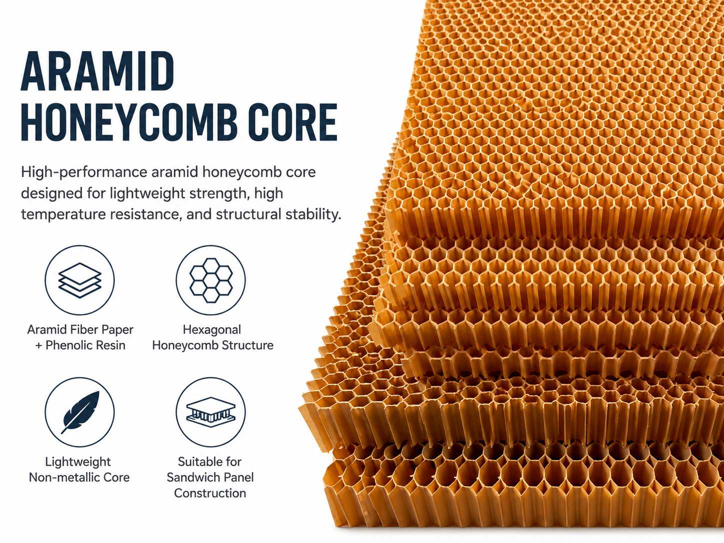 High-Performance Aramid Honeycomb Core: Ultra‑Lightweight Structural Solution for Aerospace, Marine & Industrial Panels 1