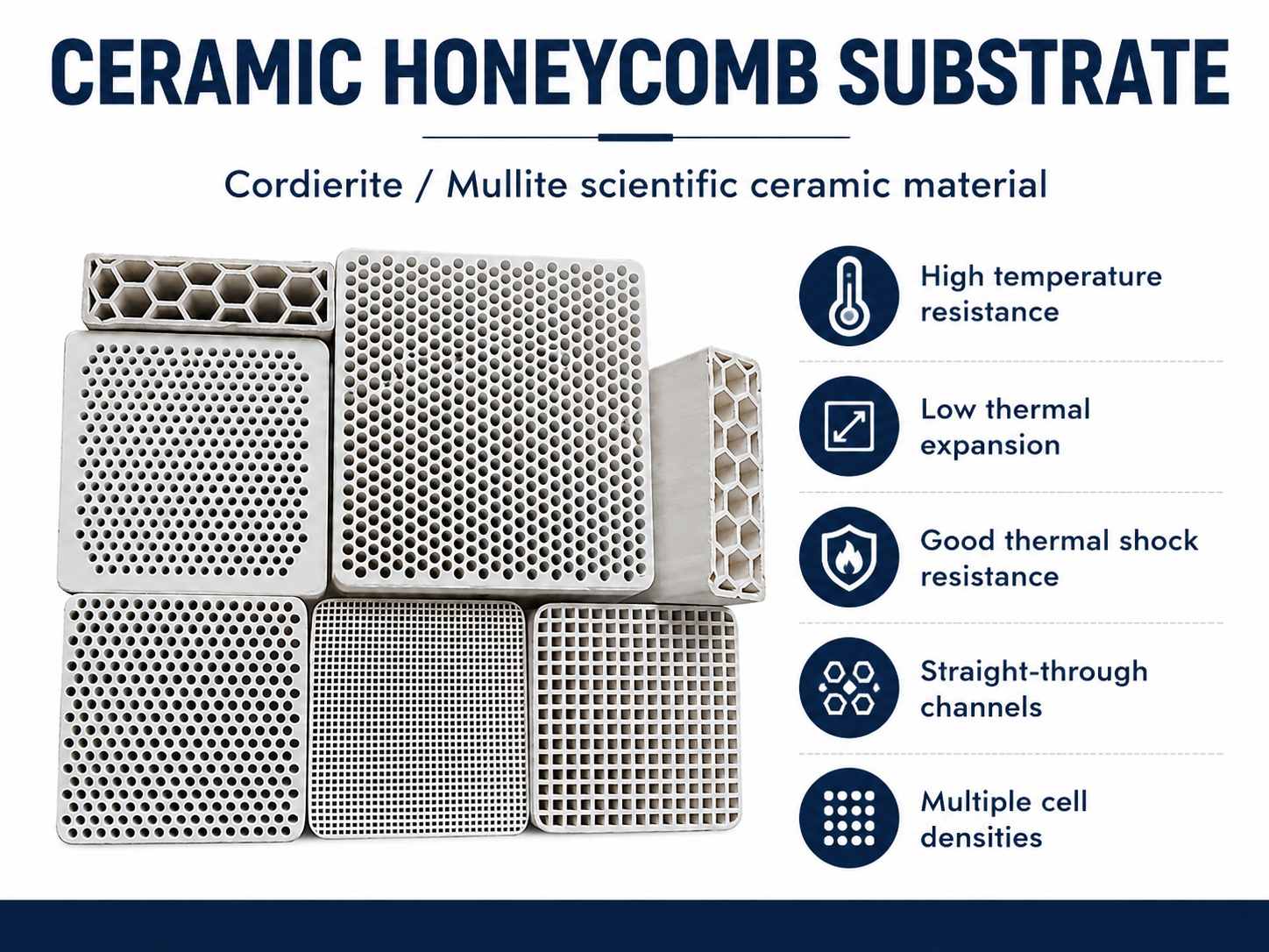 High-Temperature Ceramic Honeycomb Substrates & Blocks for Catalysts, DPF and VOC Abatement 1