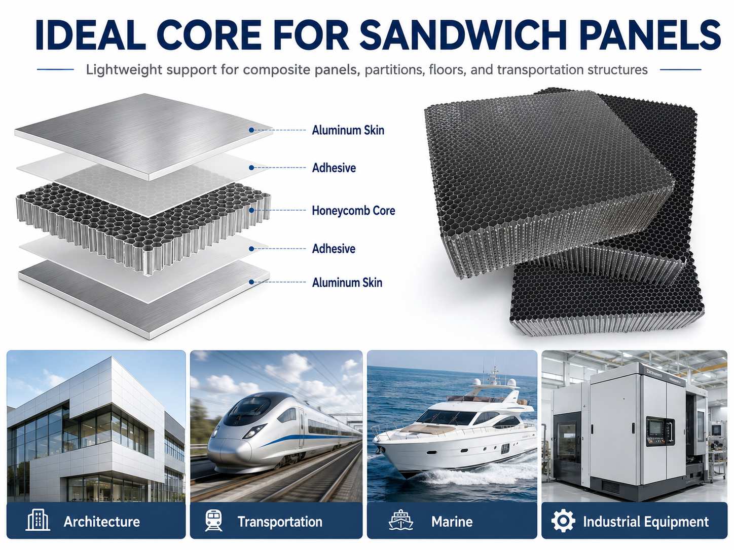 Custom Aluminum Honeycomb Core & Panels for Lightweight Structural Solutions 1