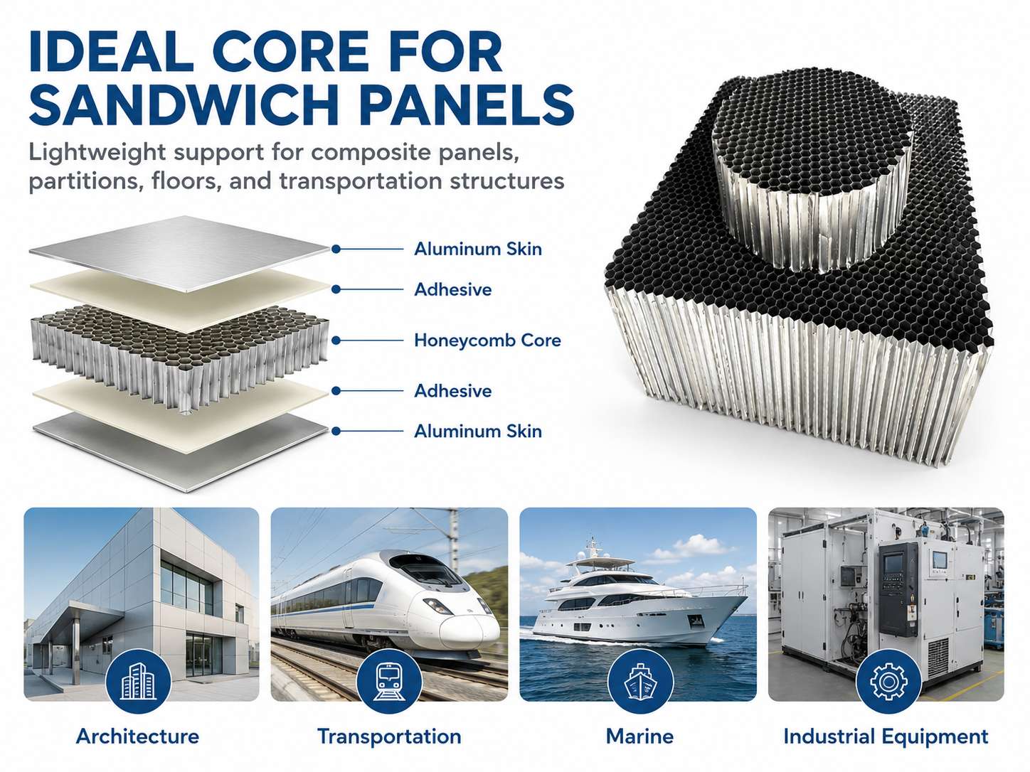 Custom Aluminum Honeycomb Core and Sandwich Panels – Lightweight Structural Solutions 1