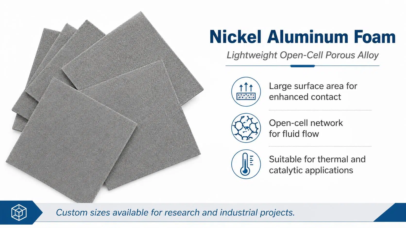 Nickel Aluminum (Ni‑Al) Foam for High‑Temperature Catalysts, Burners and Filters 9
