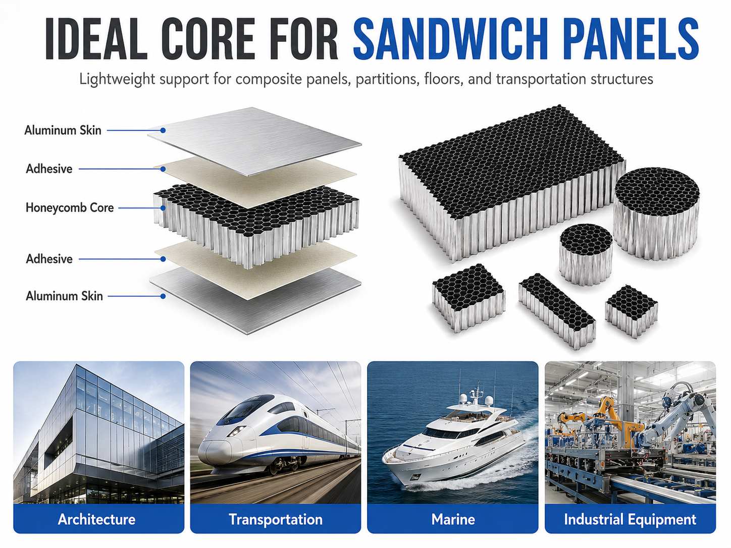 Custom Aluminum Honeycomb Core & Panels for Lightweight Structural Applications 1