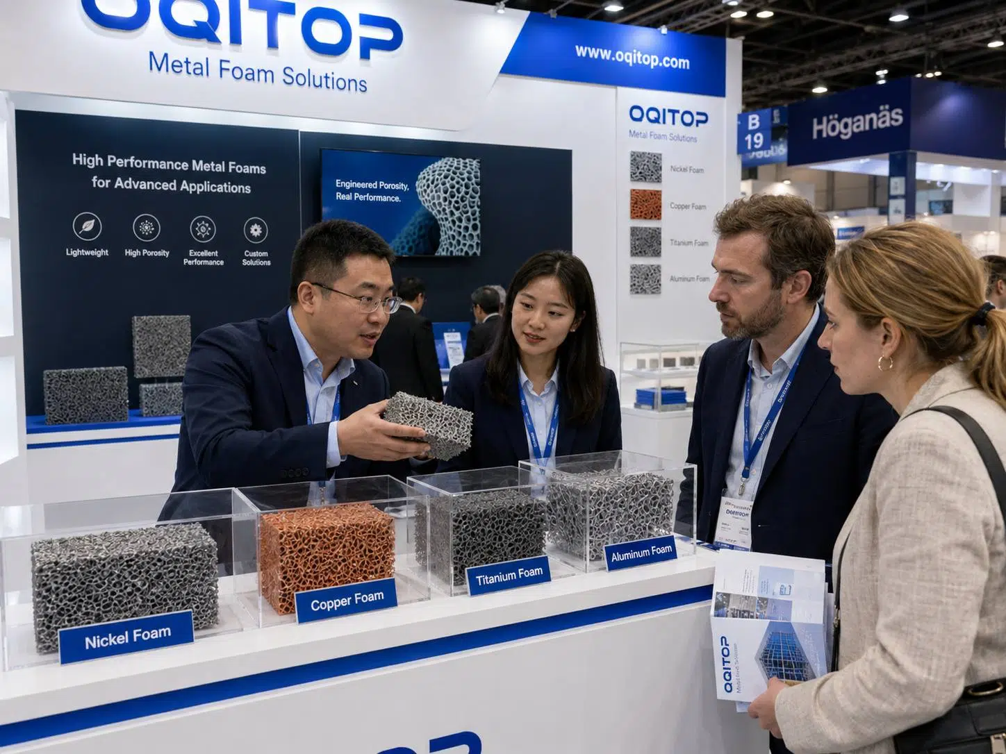 OQITOP Showcases Advanced Metal Foam Materials at International Metal Materials Exhibition 1