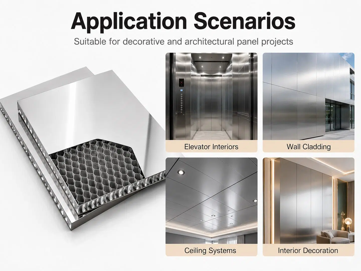 Ultra-Flat Stainless Steel Honeycomb Sandwich Panels: Fireproof & Corrosion-Resistant Solutions for Architectural Cladding 2