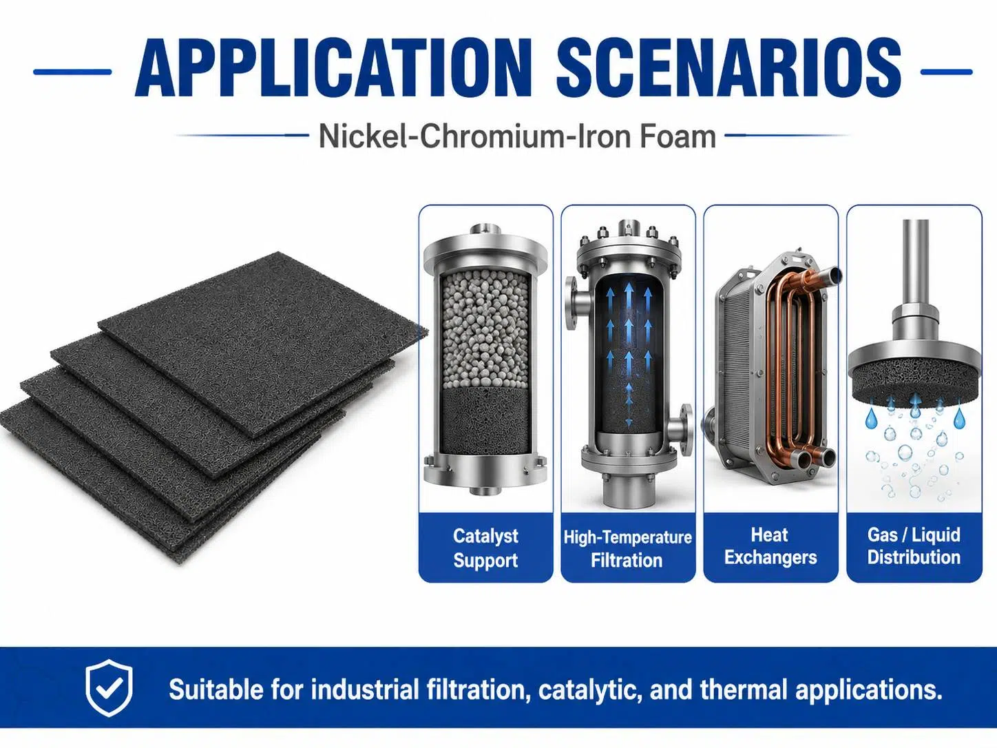 Nickel‑Chromium‑Iron Foam – High‑Temperature Ni‑Cr‑Fe Metal Foam for Catalysts, Burners & Filters 10