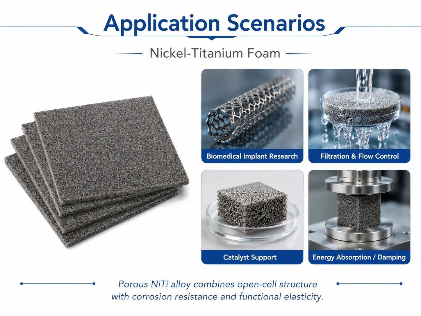 Porous Nickel Titanium (NiTi) Foam for Orthopedic Implants and Bone Scaffolds 10