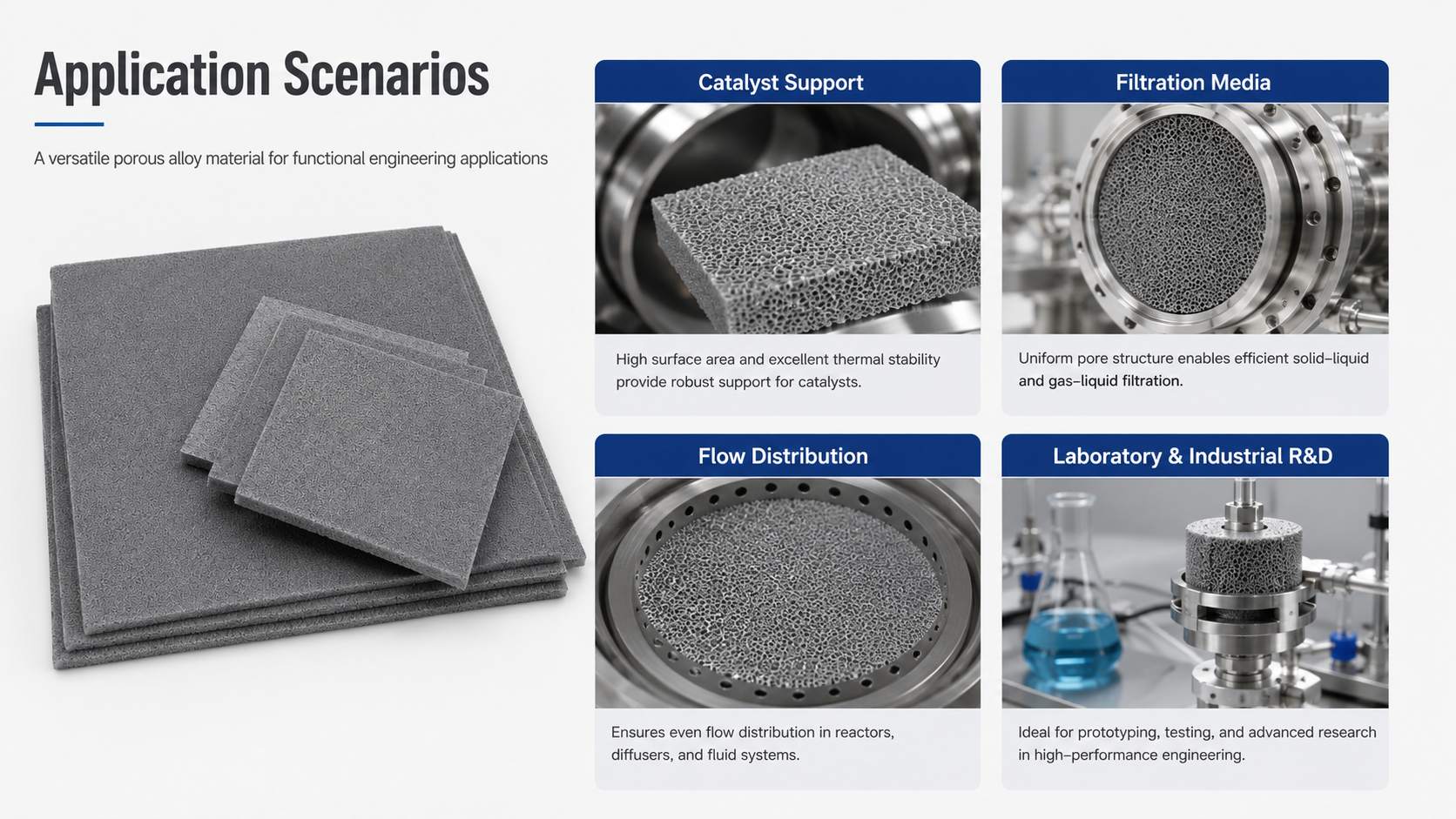 Nickel Aluminum (Ni‑Al) Foam for High‑Temperature Catalysts and Lightweight Filters 10