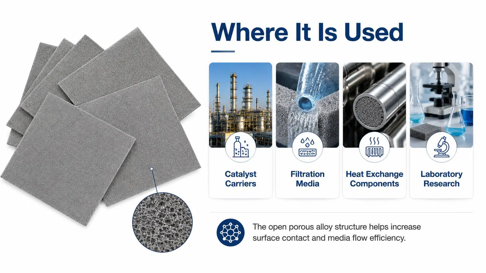Nickel Aluminum (Ni‑Al) Foam for High‑Temperature Catalysts, Burners and Filters 10