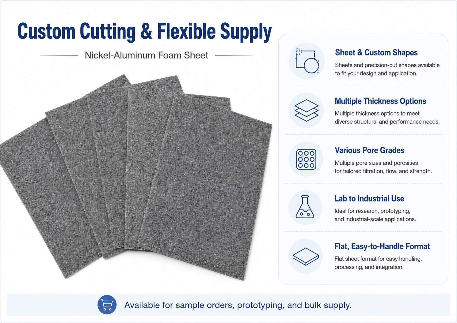 Nickel Aluminum (Ni-Al) Metal Foam for High-Temperature Catalysts and Burners 10