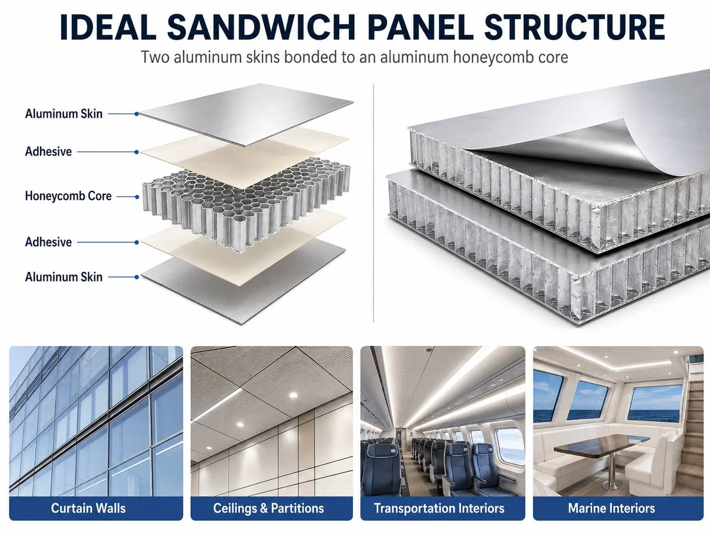 Custom Aluminum Honeycomb Panels – Lightweight, High-Strength Sandwich Panels for Architecture & Industry 2