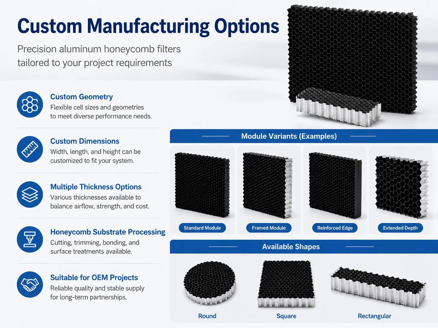 TiO₂ Photocatalytic Aluminum Honeycomb Filter Panels for VOC, Formaldehyde & Odor Removal 3