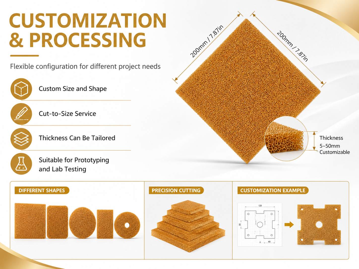 GOLD FOAM – High Purity Open‑Cell Gold Metal Foam for Electrodes, Catalysts & Sensors 11