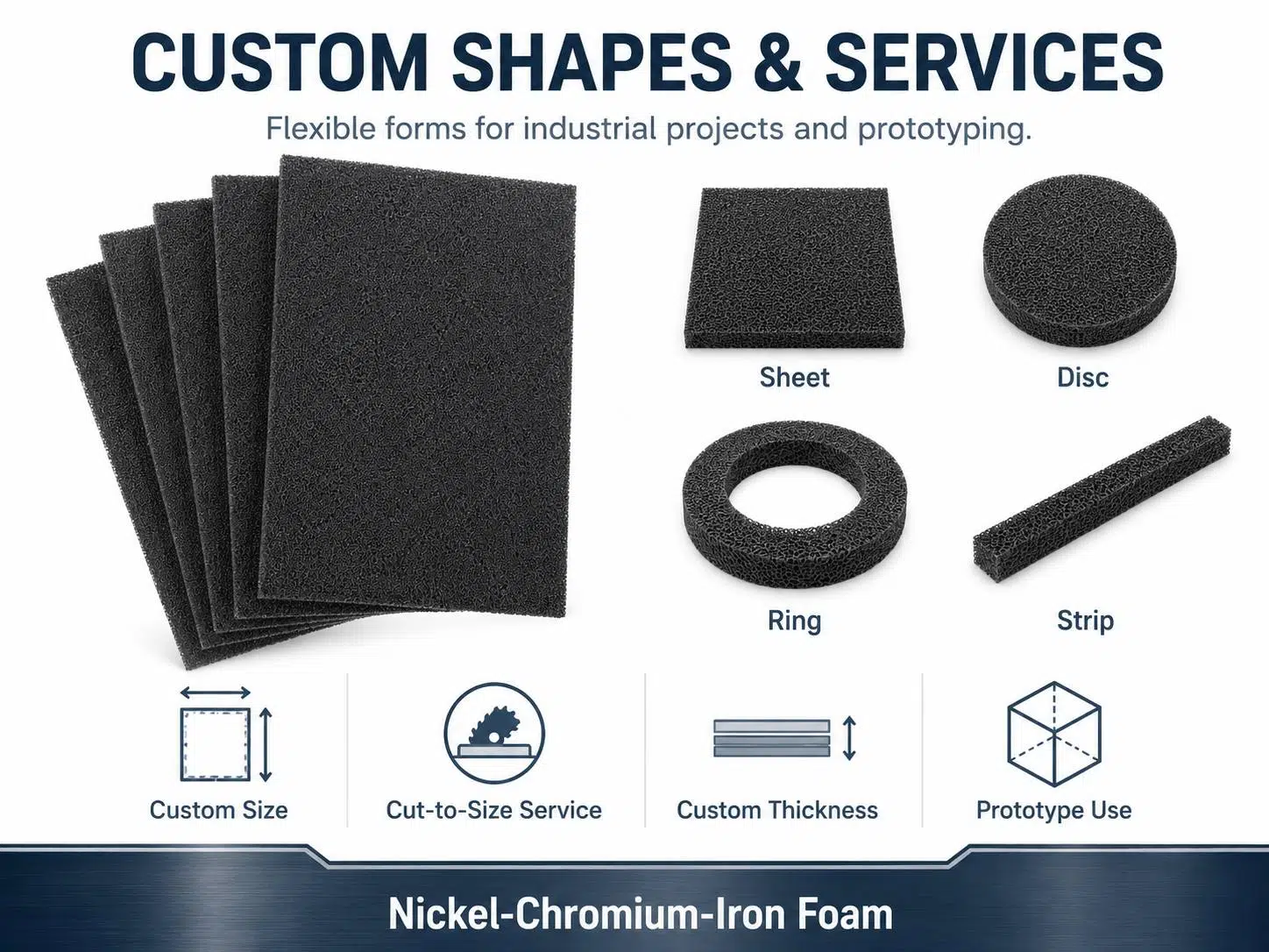 Nickel‑Chromium‑Iron Foam – High‑Temperature Ni‑Cr‑Fe Metal Foam for Catalyst Support, Burners & Gas Filters 11