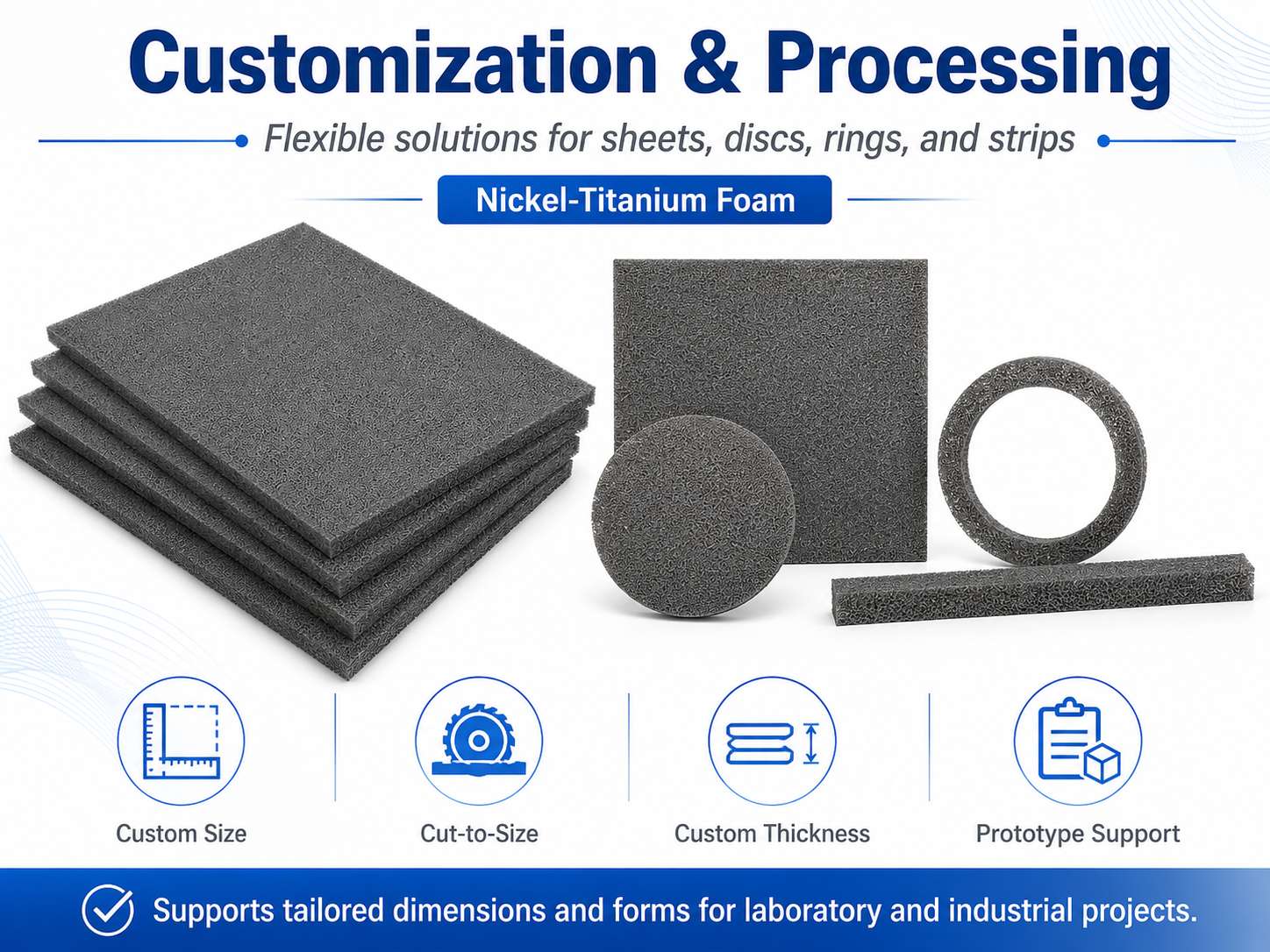 Porous Nickel Titanium (NiTi) Foam with Shape Memory and Superelasticity for Implants 11