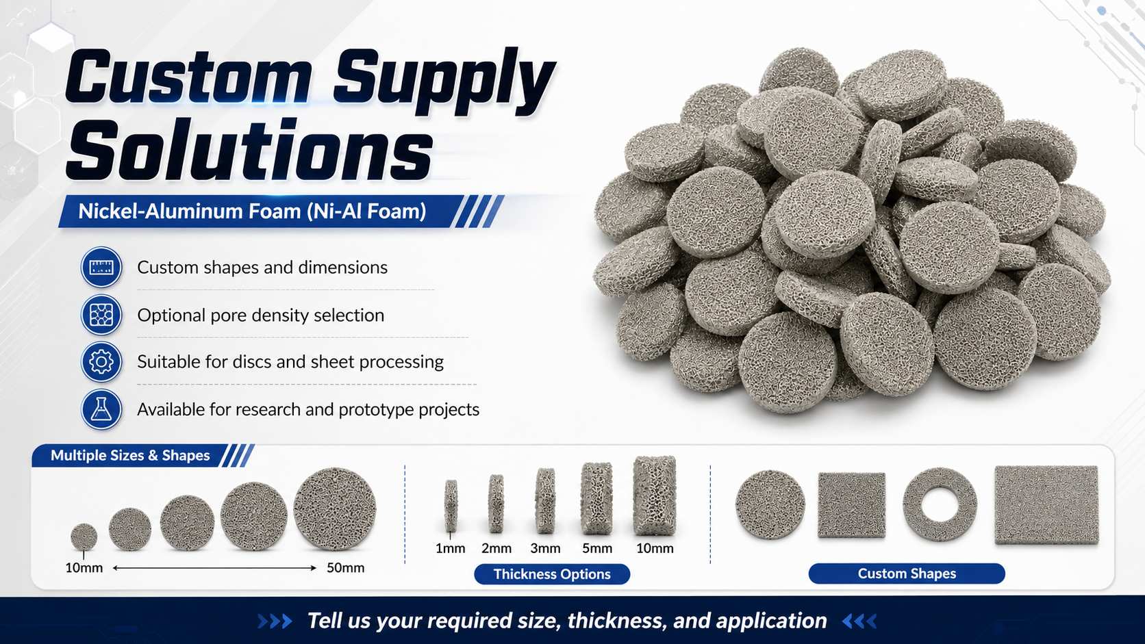 Nickel Aluminum (Ni‑Al) Metal Foam for High‑Temperature Catalysts, Burners and Filters 11