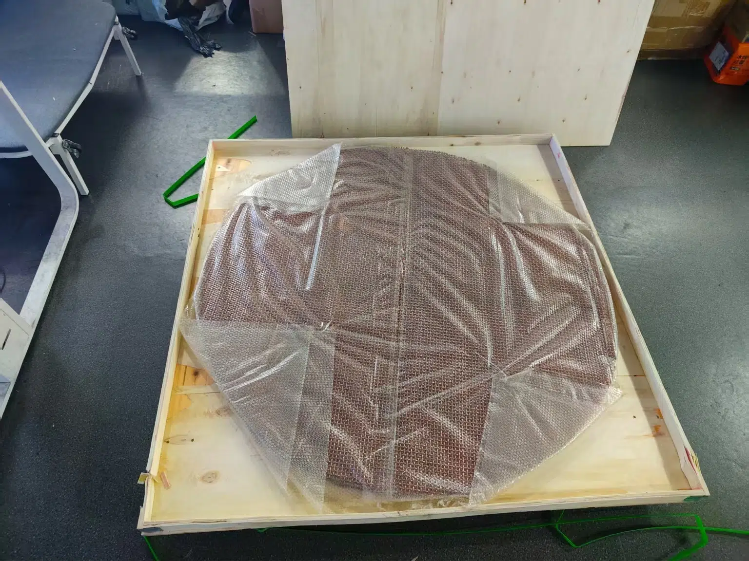 Custom 1170 mm Circular Copper Mesh for University Filtration Project 1